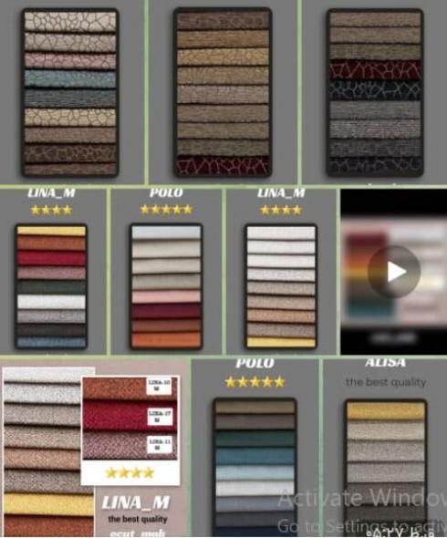 ما بيش از 1400 نوع پارچه مبلي ايراني و خارجي داريم